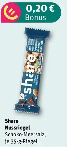 REWE Share Nussriegel Schoko-Meersalz Angebot