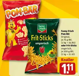 REWE Funny-frisch Pom-Bär oder Frit-Sticks Angebot