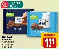 REWE Ritter Sport Schokolade Angebot