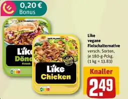 REWE Like vegane Fleischalternative Angebot