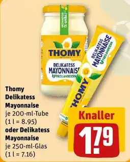 REWE Thomy Delikatess Mayonnaise oder Delikatess Mayonnaise Angebot