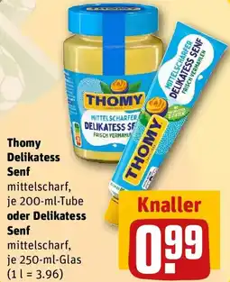 REWE Thomy Delikatess Senf oder Delikatess Senf Angebot