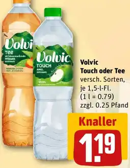 REWE Volvic Touch oder Tee Angebot