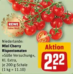 REWE Mini Cherry Rispentomaten Angebot