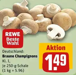 REWE REWE Beste Wahl Braune Champignons Angebot