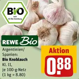 REWE REWE Bio Bio Knoblauch Angebot