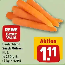 REWE REWE Beste Wahl Snack Möhren Angebot