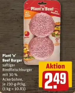 REWE Plant 'n' Beef Burger Angebot
