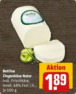 REWE Bettine Ziegenkäse Natur Angebot