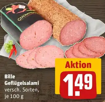 REWE Bille Geflügelsalami Angebot