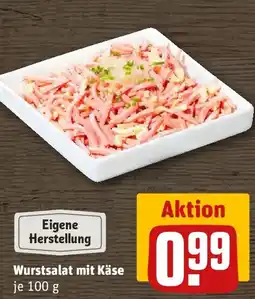 REWE Eigene Herstellung Wurstsalat mit Käse Angebot
