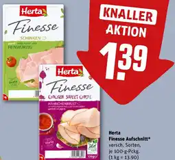 REWE Herta Finesse Aufschnitt Angebot