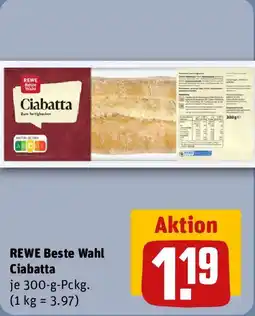 REWE REWE Beste Wahl Ciabatta Angebot
