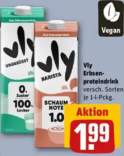 REWE Vly Erbsenproteindrink Angebot