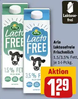 REWE Arla laktosefreie Frischmilch Angebot