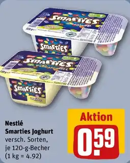 REWE Nestlé Smarties Joghurt Angebot