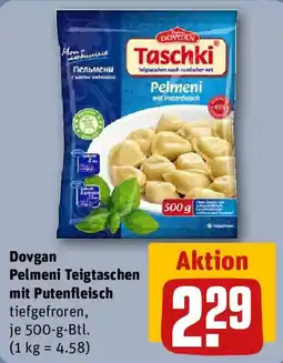 REWE Dovgan Pelmeni Teigtaschen mit Putenfleisch Angebot