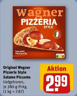 REWE Original Wagner Pizzeria Style Salame Piccante Angebot