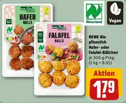 REWE REWE Bio pflanzlich Hafer- oder Falafel-Bällchen Angebot