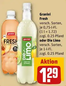 REWE Granini Fresh oder Die Limo Angebot
