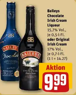 REWE Baileys Chocolate Irish Cream Liqueur oder Original Irish Cream Angebot