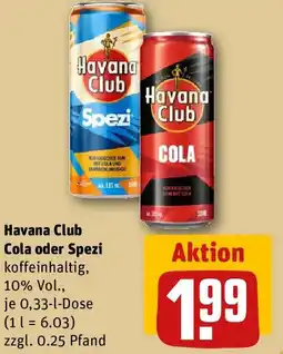 REWE Havana Club Cola oder Spezi Angebot