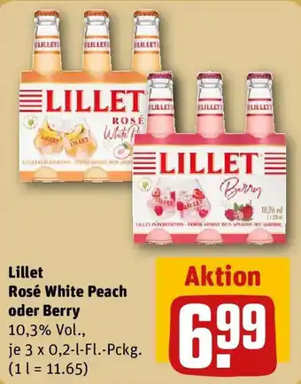 REWE Lillet Rosé White Peach oder Berry Angebot
