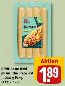 REWE REWE Beste Wahl pflanzliche Bratwurst Angebot