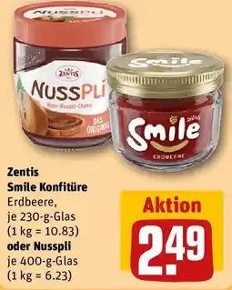 REWE Zentis Smile Konfitüre oder Nusspli Angebot
