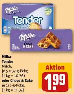 REWE Milka Tender Milch oder Choco & Cake Angebot