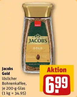 REWE Jacobs Gold löslicher Bohnenkaffee Angebot