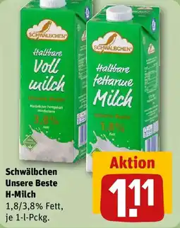 REWE Schwälbchen Unsere Beste H-Milch Angebot