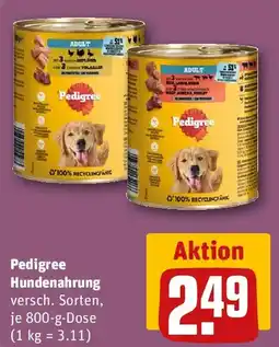 REWE Pedigree Hundenahrung Angebot