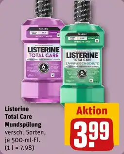 REWE Listerine Total Care Mundspülung Angebot