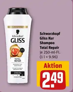 REWE Schwarzkopf Gliss Kur Shampoo Total Repair Angebot