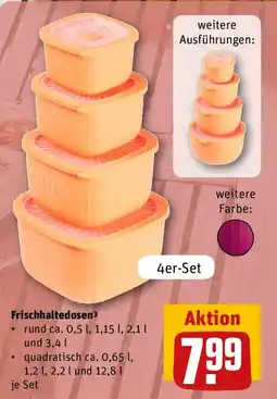 REWE Frischhaltedosen quadratisch Angebot