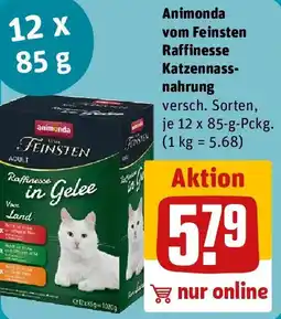 REWE Animonda vom Feinsten Raffinesse Katzennassnahrung Angebot