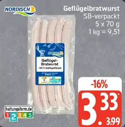 Edeka NORDISCH Geflügelbratwurst Angebot