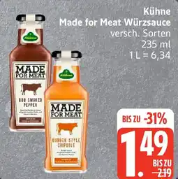 Edeka Kühne Made for Meat Würzsauce Angebot
