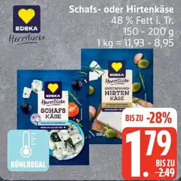 Edeka EDEKA Herzstücke Schafs- oder Hirtenkäse Angebot