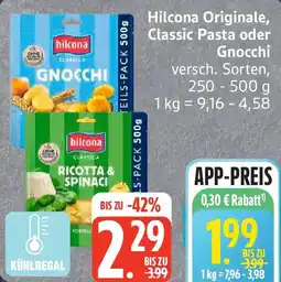 Edeka Hilcona Originale, Classic Pasta oder Gnocchi Angebot