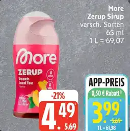 Edeka More Zerup Sirup Angebot