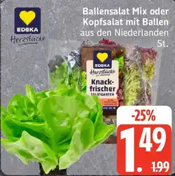Edeka EDEKA Herzstücke Ballensalat Mix oder Kopfsalat mit Ballen Angebot