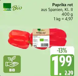 Edeka EDEKA Bio Paprika rot Angebot