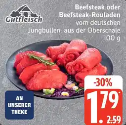 Edeka Gutfleisch Beefsteak oder Beefsteak-Rouladen Angebot