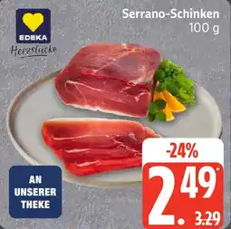 Edeka EDEKA Herzstücke Serrano-Schinken Angebot