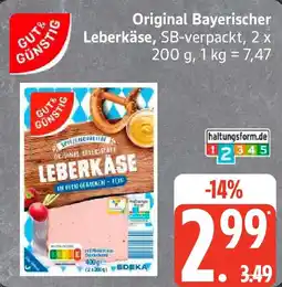 Edeka GUT& GÜNSTIG Original Bayerischer Angebot