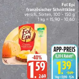 Edeka Fol Epi französischer Schnittkäse Angebot