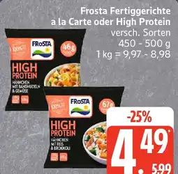 Edeka Frosta Fertiggerichte a la Carte oder High Protein Angebot