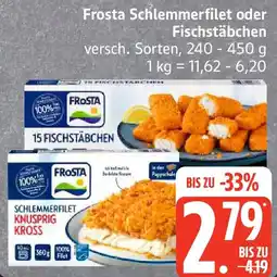 Edeka Frosta Schlemmerfilet oder Fischstäbchen Angebot